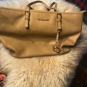 MICHAEL Michael Kors Tan Leather Tote